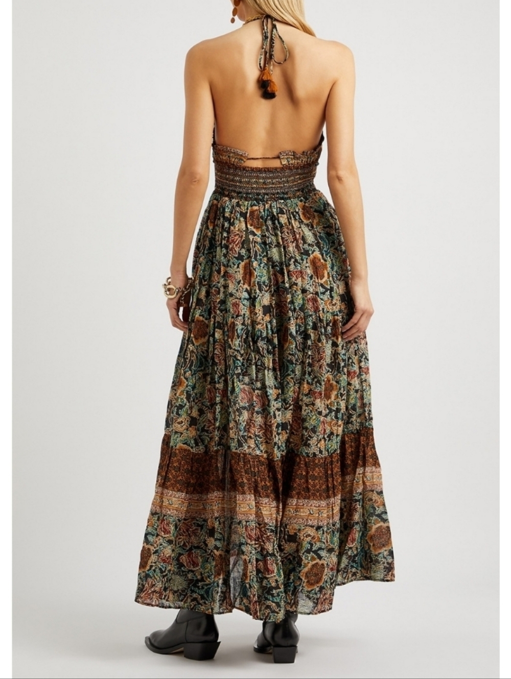 Free People Real Love Maxi Dress in Twilight Combo XS - Picture 11 of 14